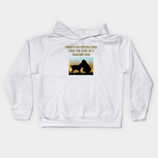 There Is No Better Love than the Love of a Rescued Dog Kids Hoodie